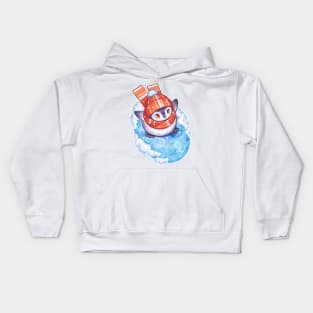 Cute Penguin on Ice Kids Hoodie